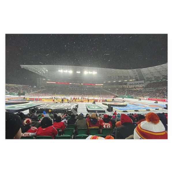 2019 Heritage Classic Mosaic Stadium - Calgary Flames vs Winnipeg Jets Indoor and Outdoor Silk Posters - Image 2
