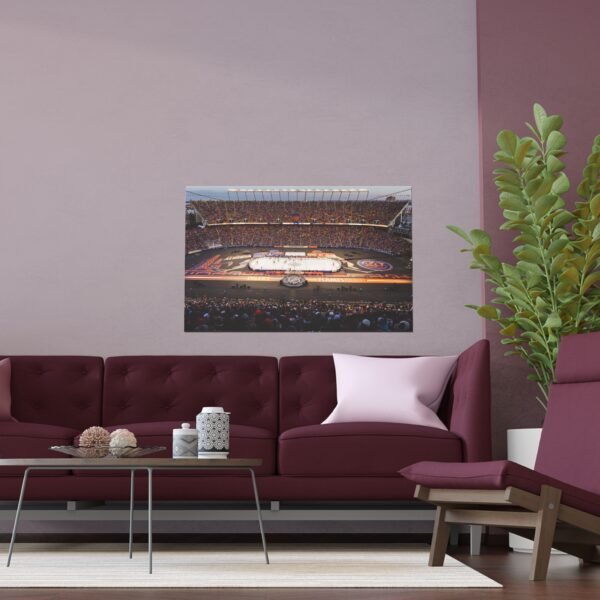 2023 Heritage Classic Commonwealth Stadium - Calgary Flames vs Edmonton Oilers Indoor and Outdoor Silk Posters - Image 3