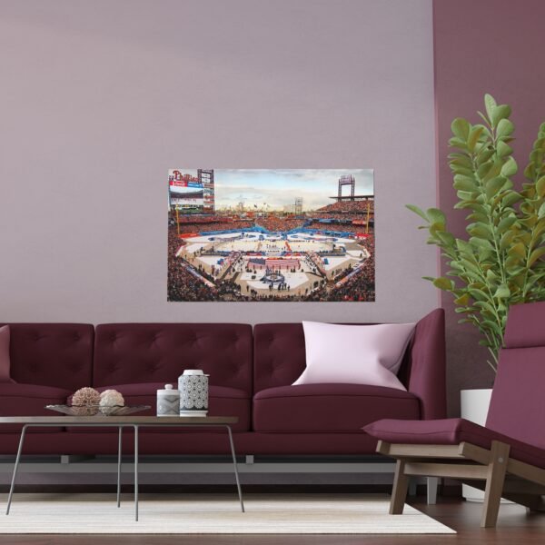 2012 Winter Classic Citizens Bank Park - New York Rangers vs Philadelphia Flyers Indoor and Outdoor Silk Posters - Image 3