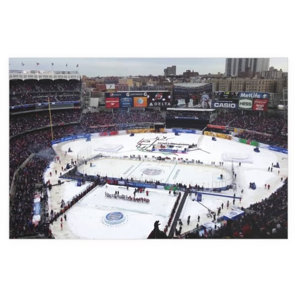 2014 Stadium Series Yankee Stadium - New York Rangers vs  New Jersey Devils Indoor and Outdoor Silk Posters - Image 2