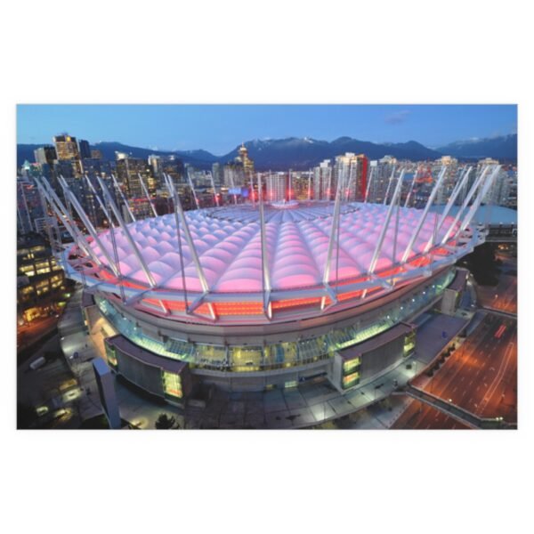 2014 Heritage Classic BC Place - Ottawa Senators vs Vancouver Canucks Indoor and Outdoor Silk Posters - Image 2