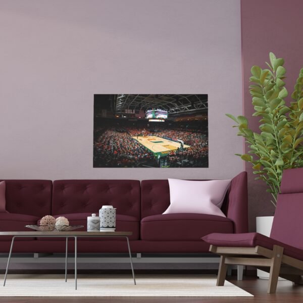 Miami Hurricanes Watsco Center Indoor and Outdoor Silk Posters - Image 3