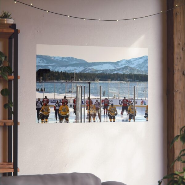 2021 NHL Outdoors at Lake Tahoe Edgewood Tahoe Resort - Philadelphia Flyers vs  Boston Bruins Fine Art Posters - Image 3