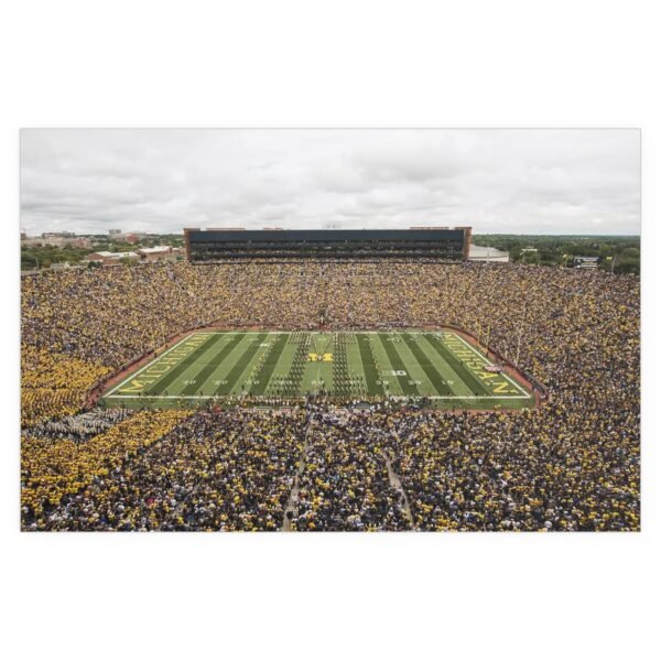 Michigan Wolverines Michigan Stadium Indoor and Outdoor Silk Posters - Image 2