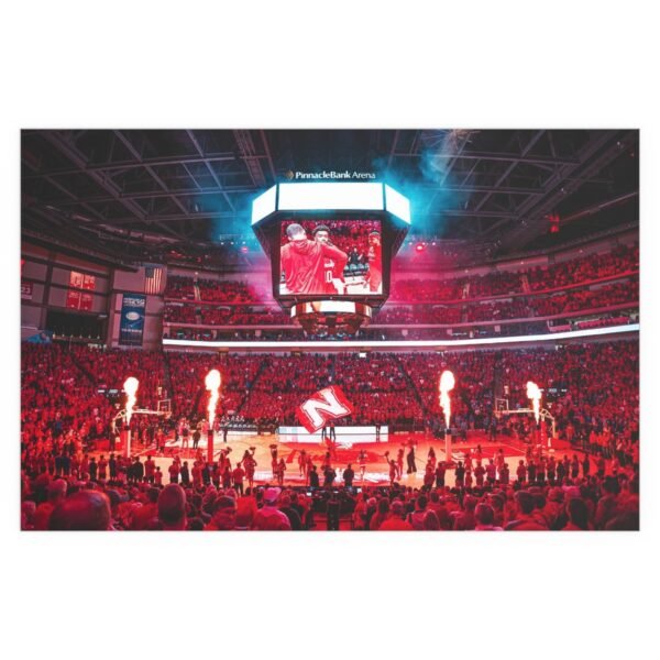 Nebraska Cornhuskers Pinnacle Bank Arena Indoor and Outdoor Silk Posters - Image 2