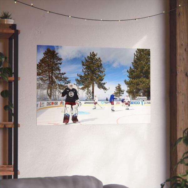 2021 NHL Outdoors at Lake Tahoe Edgewood Tahoe Resort - Vegas Golden Knights vs Colorado Avalanche Fine Art Posters - Image 3