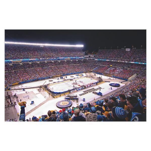 2011 Winter Classic Heinz Field - Washington Capitals vs Pittsburgh Penguins Indoor and Outdoor Silk Posters - Image 2