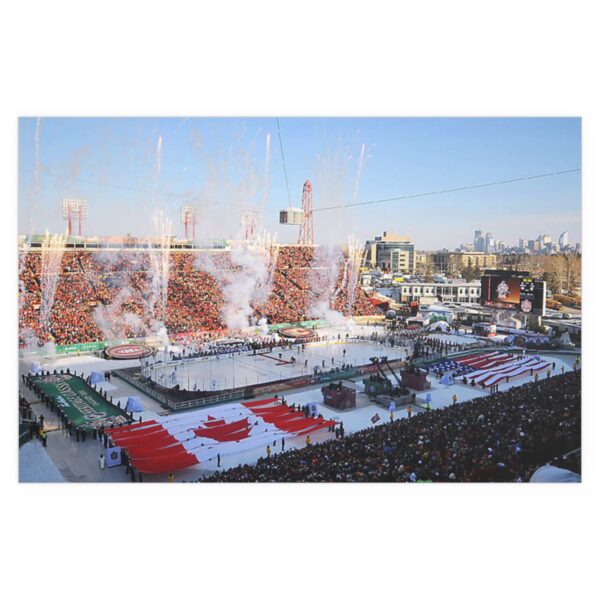 2011 Heritage Classic McMahon Stadium - Montréal Canadiens vs Calgary Flames Indoor and Outdoor Silk Posters - Image 2