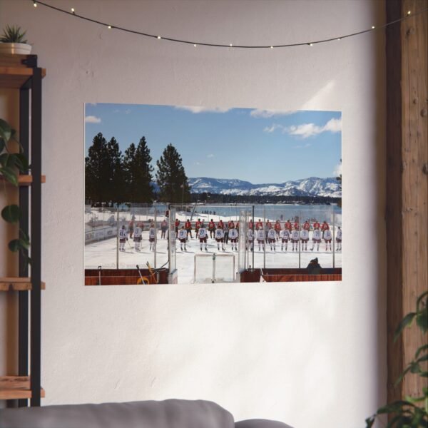 2021 NHL Outdoors at Lake Tahoe Edgewood Tahoe Resort - Vegas Golden Knights vs Colorado Avalanche Fine Art Posters - Image 3