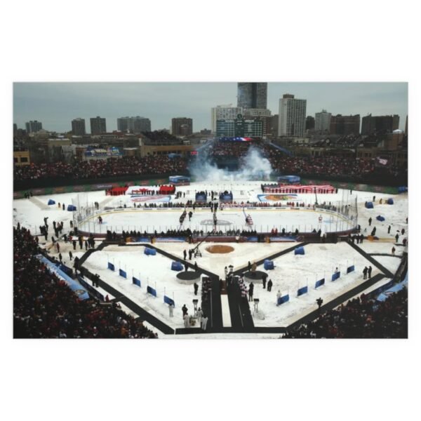 2009 Winter Classic Wrigley Field - Detroit Red Wings vs  Chicago Blackhawks Indoor and Outdoor Silk Posters - Image 2