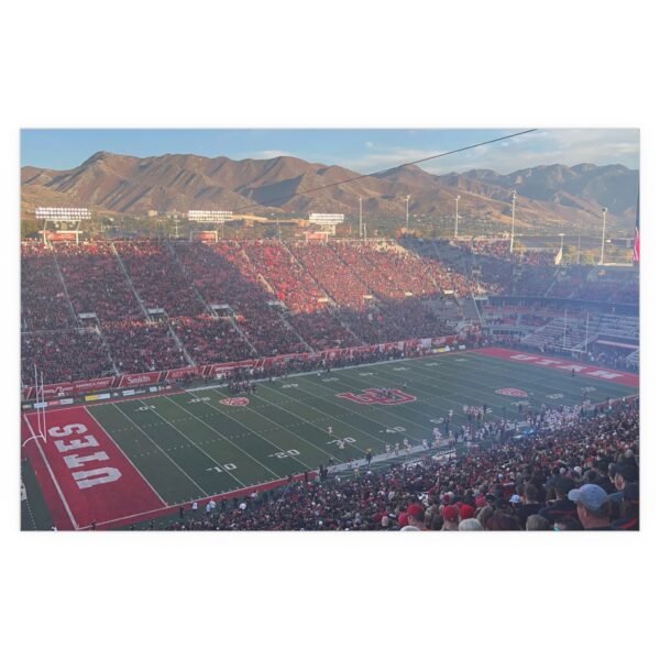Utah Utes Rice–Eccles Stadium Indoor and Outdoor Silk Posters - Image 2
