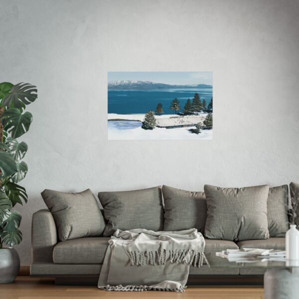 2021 NHL Outdoors at Lake Tahoe Edgewood Tahoe Resort - Vegas Golden Knights vs Colorado Avalanche Fine Art Posters - Image 2