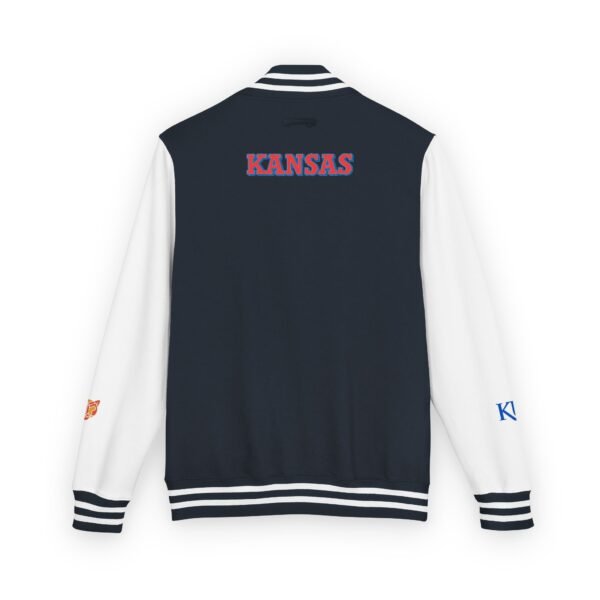 Kansas Jayhawks Unisex Heavyweight Letterman Jacket - Image 14