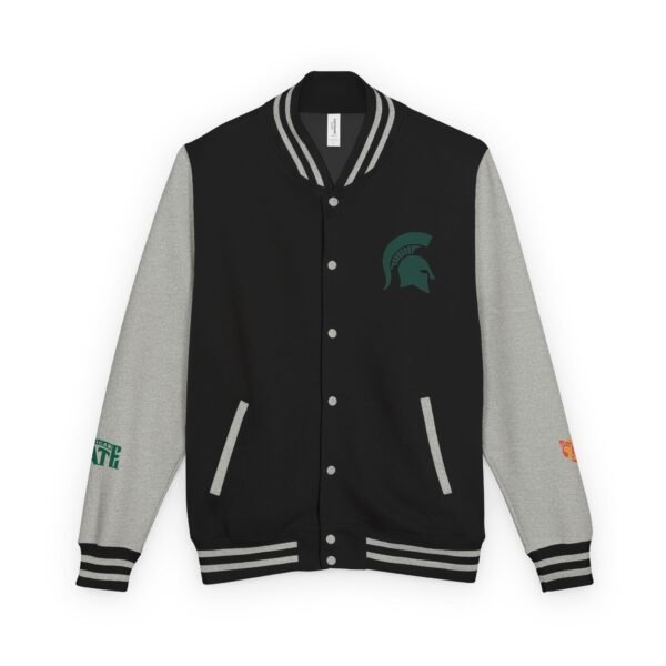 Michigan State Spartans Unisex Heavyweight Letterman Jacket - Image 9