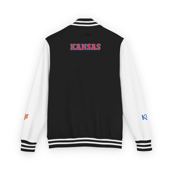 Kansas Jayhawks Unisex Heavyweight Letterman Jacket - Image 2