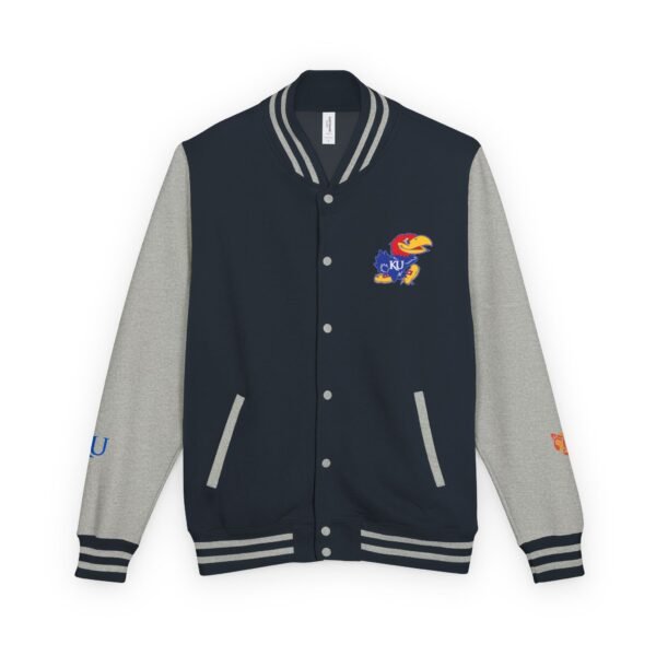 Kansas Jayhawks Unisex Heavyweight Letterman Jacket - Image 9