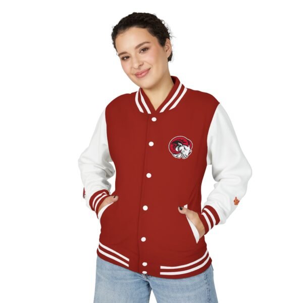 Winston-Salem State Rams Unisex Heavyweight Letterman Jacket - Image 3