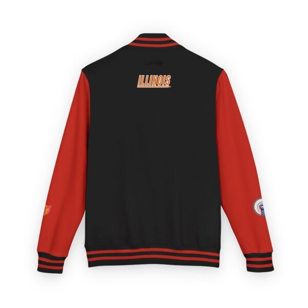 Illinois Fighting Illini Unisex Heavyweight Letterman Jacket - Image 2