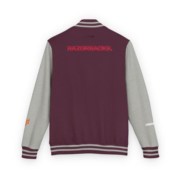 Arkansas Razorbacks Unisex Heavyweight Letterman Jacket - Image 6