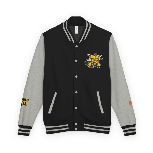 Wichita State Shockers Unisex Heavyweight Letterman Jacket - Image 5