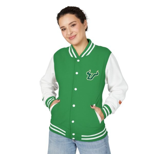 South Florida Bulls Unisex Heavyweight Letterman Jacket - Image 3