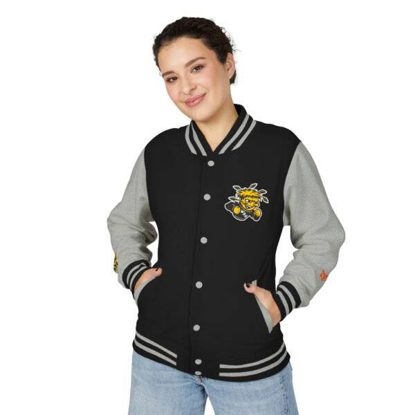 Wichita State Shockers Unisex Heavyweight Letterman Jacket - Image 7