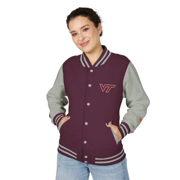 Virginia Tech Hokies Unisex Heavyweight Letterman Jacket - Image 3