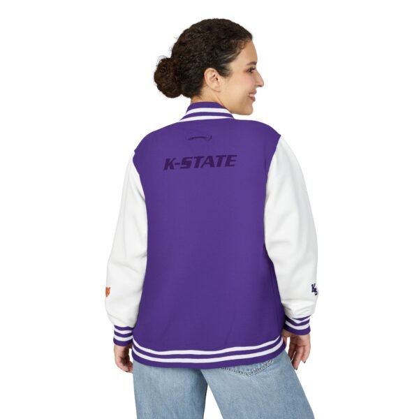 Kansas State Wildcats Unisex Heavyweight Letterman Jacket - Image 4