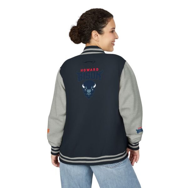 Howard Bison Unisex Heavyweight Letterman Jacket - Image 8