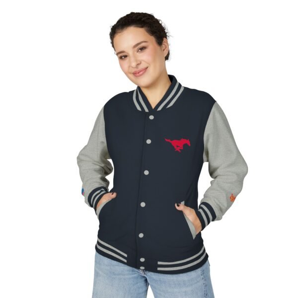 SMU Mustangs Unisex Heavyweight Letterman Jacket - Image 11