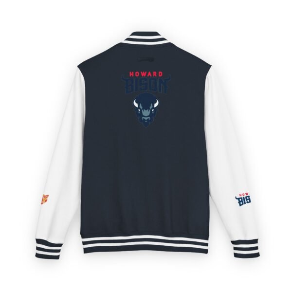 Howard Bison Unisex Heavyweight Letterman Jacket - Image 10