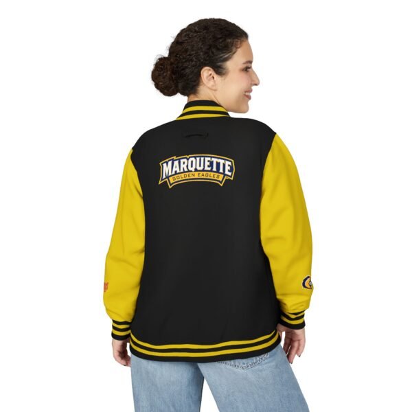 Marquette Golden Eagles Unisex Heavyweight Letterman Jacket - Image 4
