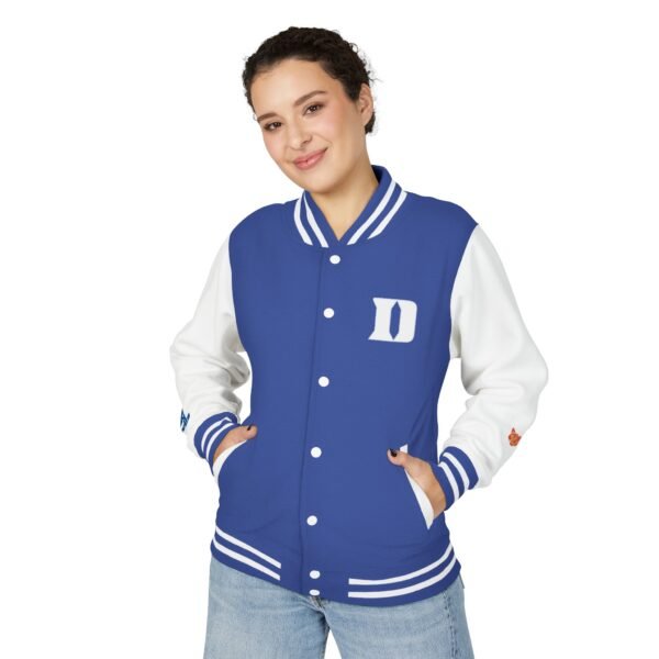 Duke Blue Devils Unisex Heavyweight Letterman Jacket - Image 3