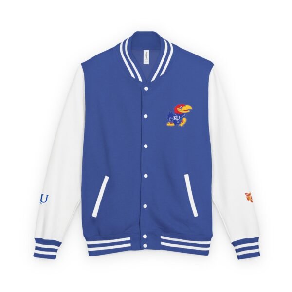 Kansas Jayhawks Unisex Heavyweight Letterman Jacket - Image 5