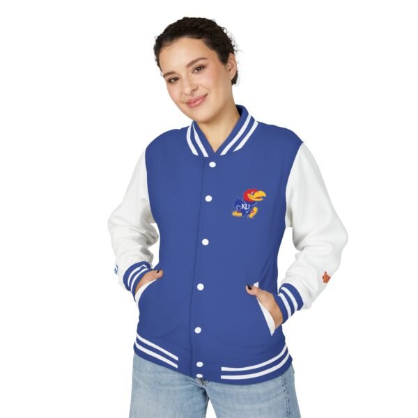 Kansas Jayhawks Unisex Heavyweight Letterman Jacket - Image 7
