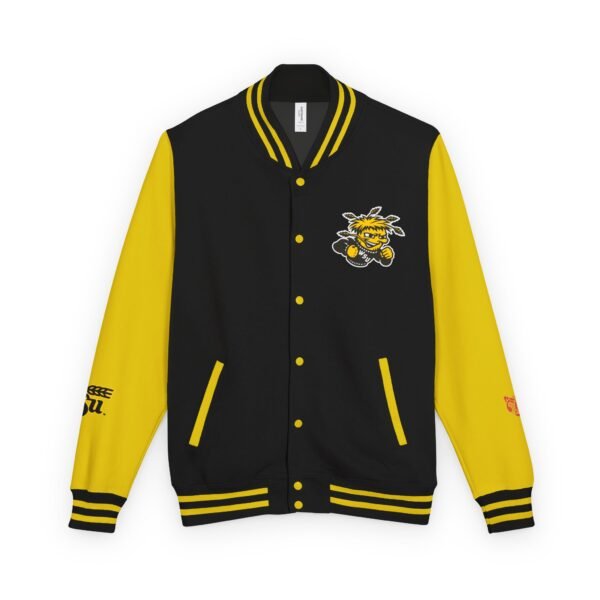 Wichita State Shockers Unisex Heavyweight Letterman Jacket - Image 9