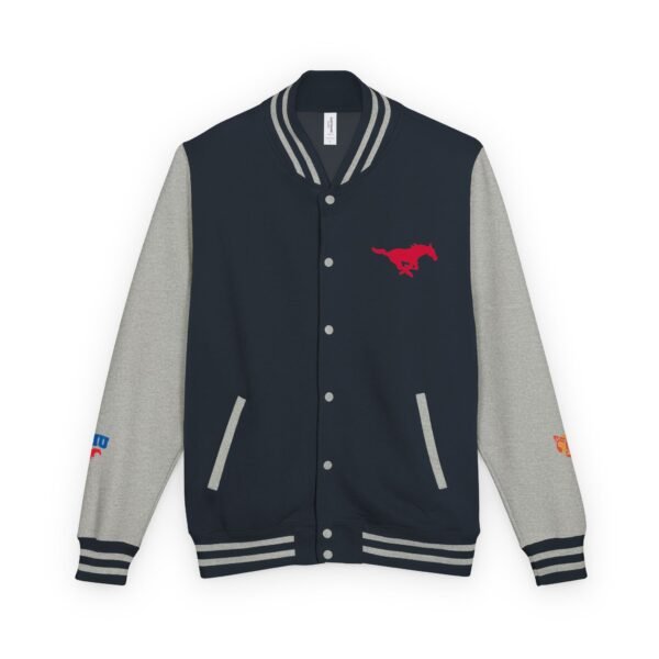 SMU Mustangs Unisex Heavyweight Letterman Jacket - Image 9