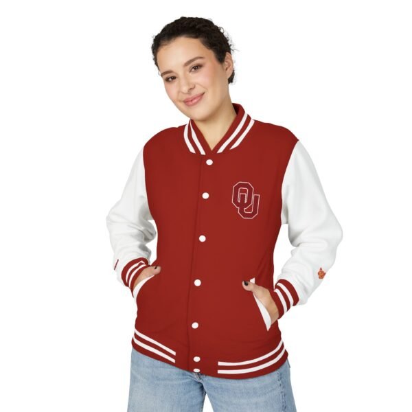 Oklahoma Sooners Unisex Heavyweight Letterman Jacket - Image 3