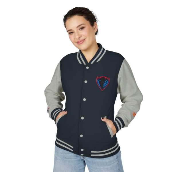 DePaul Blue Demons Unisex Heavyweight Letterman Jacket - Image 3