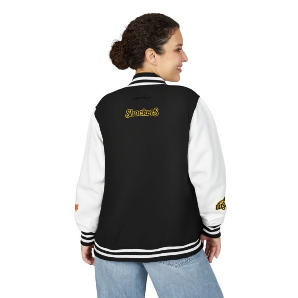 Wichita State Shockers Unisex Heavyweight Letterman Jacket - Image 4