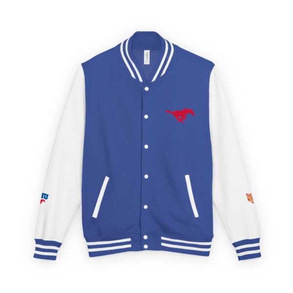 SMU Mustangs Unisex Heavyweight Letterman Jacket - Image 5