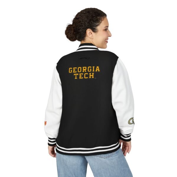 Georgia Tech Yellow Jackets Unisex Heavyweight Letterman Jacket - Image 4