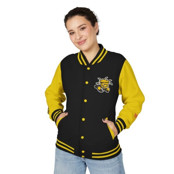 Wichita State Shockers Unisex Heavyweight Letterman Jacket - Image 11