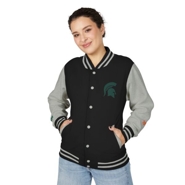 Michigan State Spartans Unisex Heavyweight Letterman Jacket - Image 11