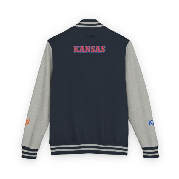 Kansas Jayhawks Unisex Heavyweight Letterman Jacket - Image 10