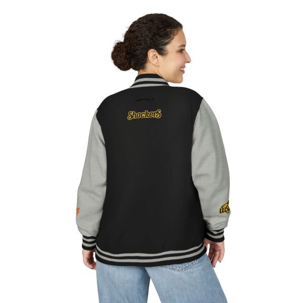 Wichita State Shockers Unisex Heavyweight Letterman Jacket - Image 8