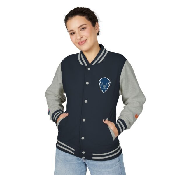 Howard Bison Unisex Heavyweight Letterman Jacket - Image 7