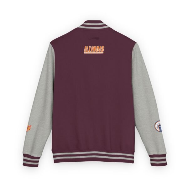 Illinois Fighting Illini Unisex Heavyweight Letterman Jacket - Image 6