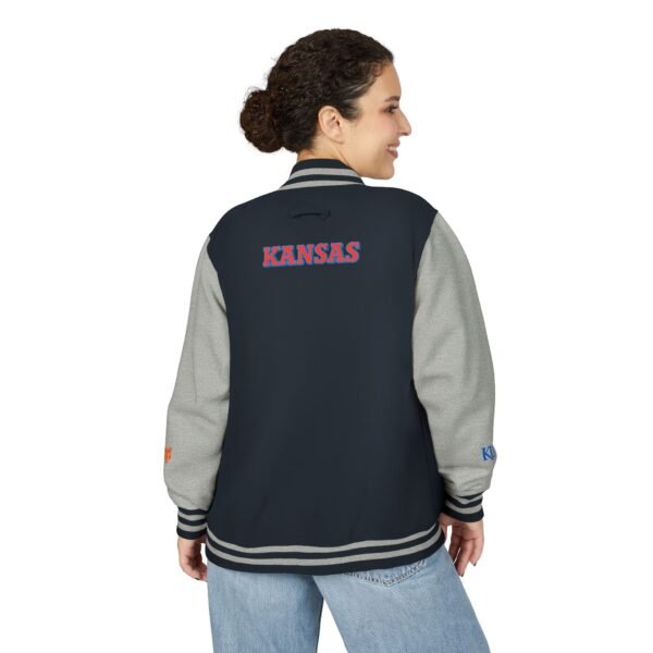 Kansas Jayhawks Unisex Heavyweight Letterman Jacket - Image 12