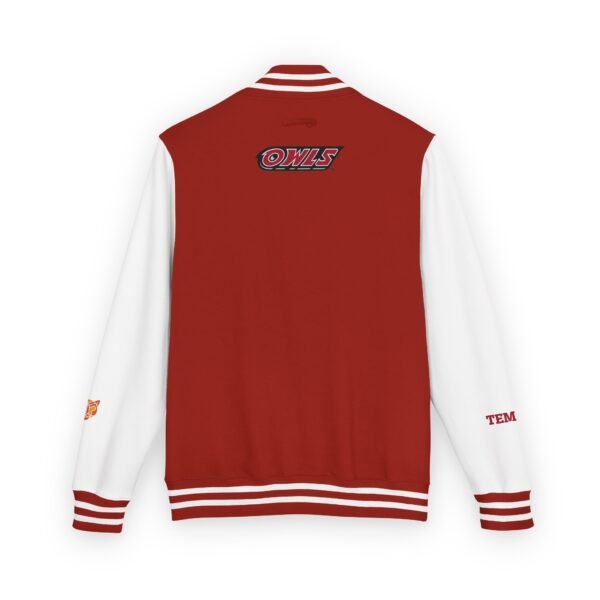 Temple Owls Unisex Heavyweight Letterman Jacket - Image 2